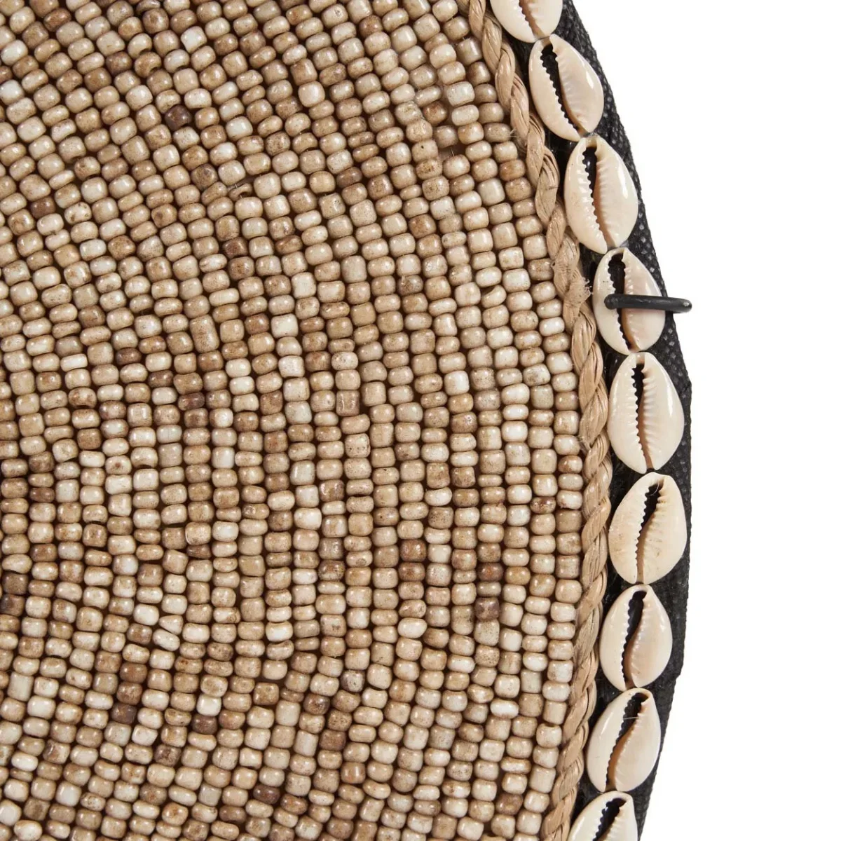 Adorno de conchas Guadeloupe con soporte blanco natural 55 cm - Imagen 8