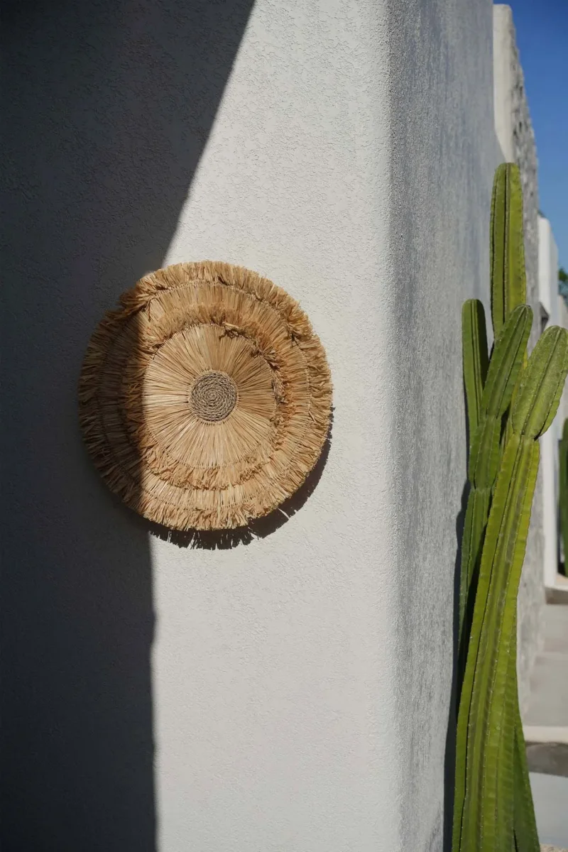 Adorno de pared Wanita de sisal y fibra de gajih 60 cm - Imagen 4