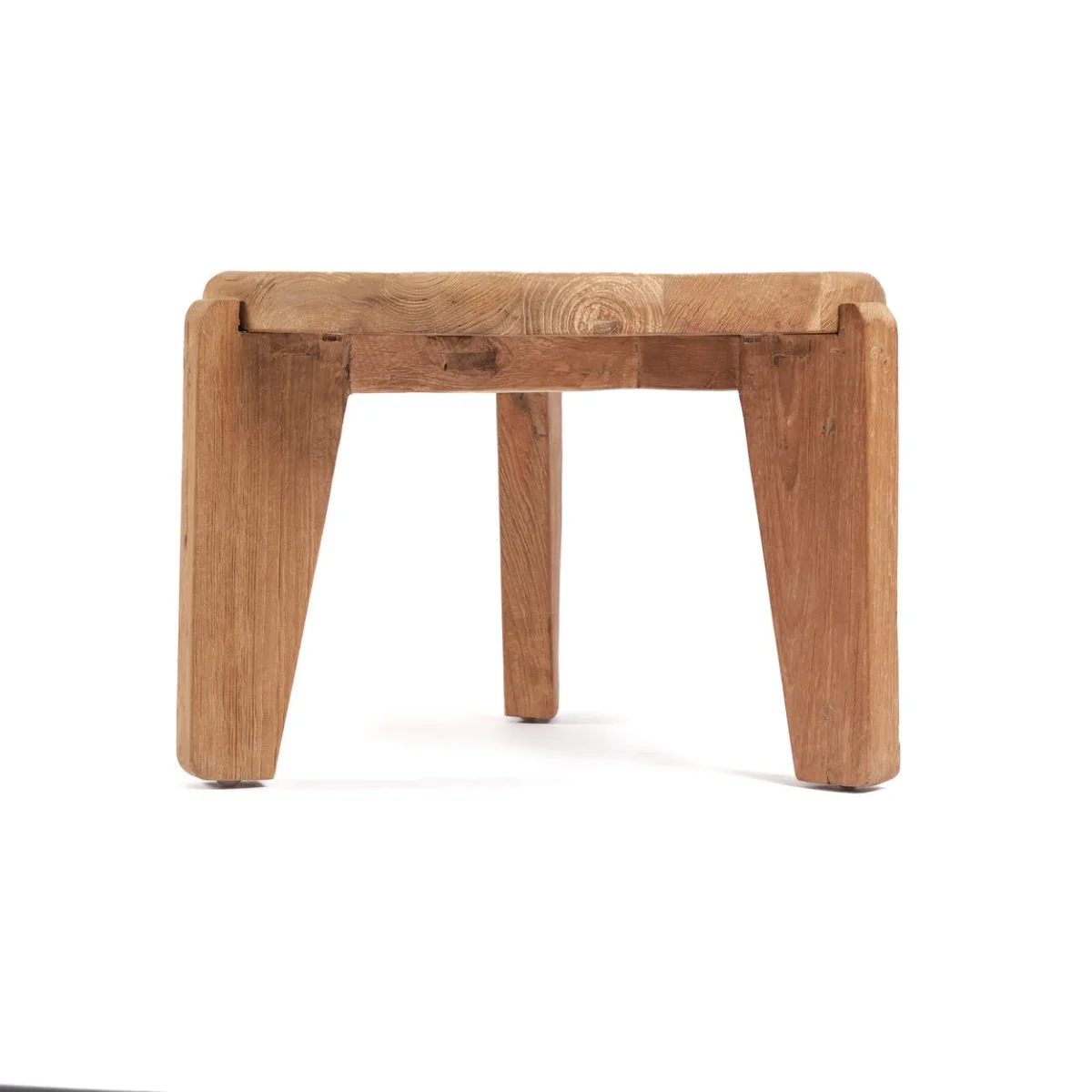 Mesa de centro Wabi Sabi de teca natural 50 cm - Imagen 7
