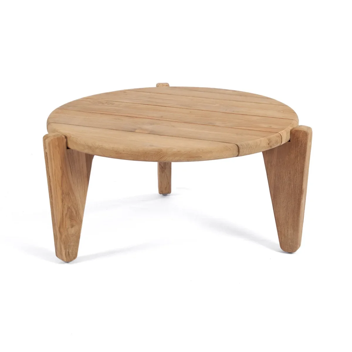 Mesa de centro Seseh de teca reciclada talla M 70 cm - Imagen 2