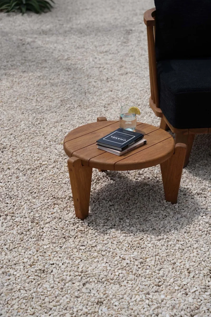 Mesa de centro Seseh de teca reciclada talla S 50 cm - Imagen 5