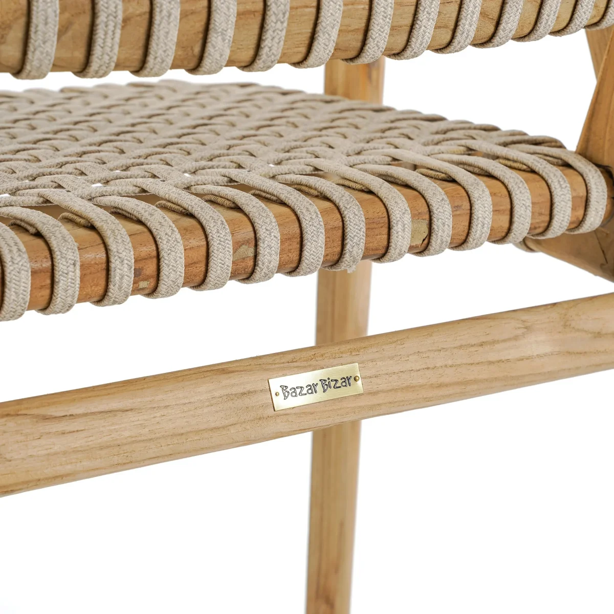 Silla de comedor de teca reciclada 82 cm - Imagen 8