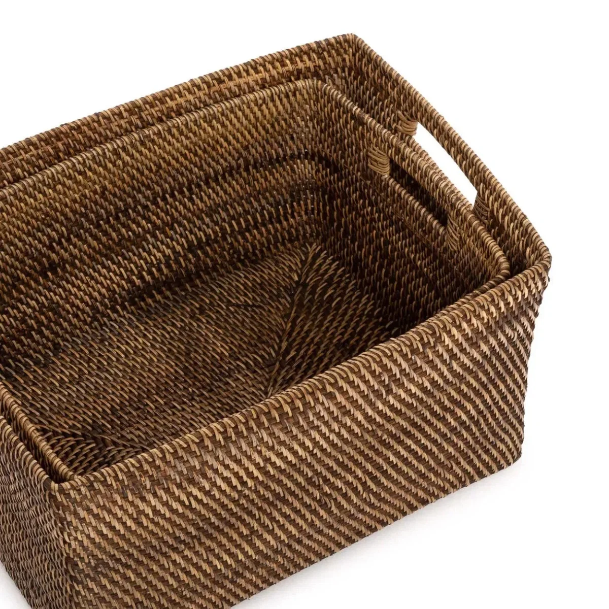 Cesta portarrevistas de ratán natural 51 cm - Imagen 5