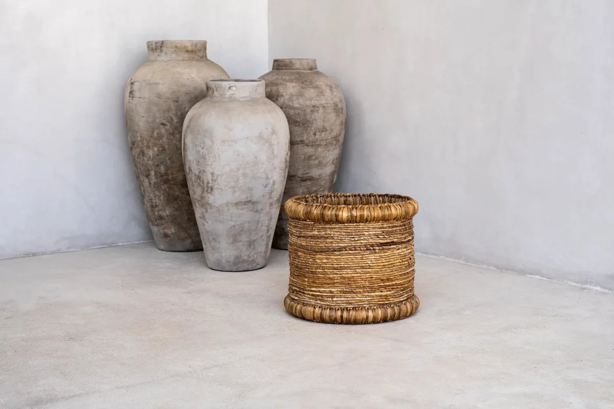 Cesta Chuka de jacinto de agua y hoja de banano - Imagen 6