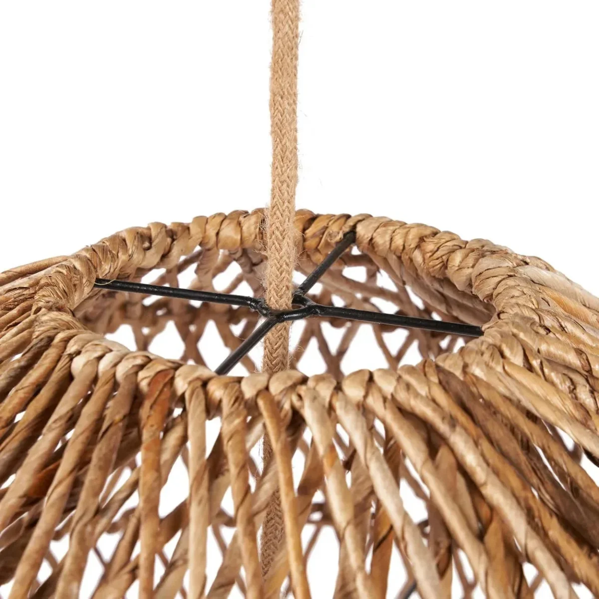Lámpara de techo Xiomara de hoja de banano natural XL 70 cm - Imagen 4