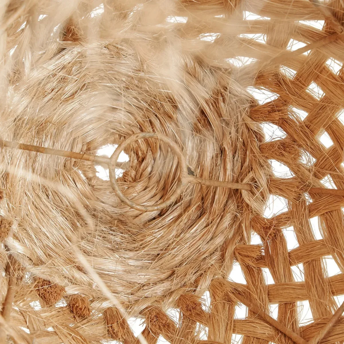 Lámpara de techo Jelly Fish de fibra de abacá natural 43 cm - Imagen 7