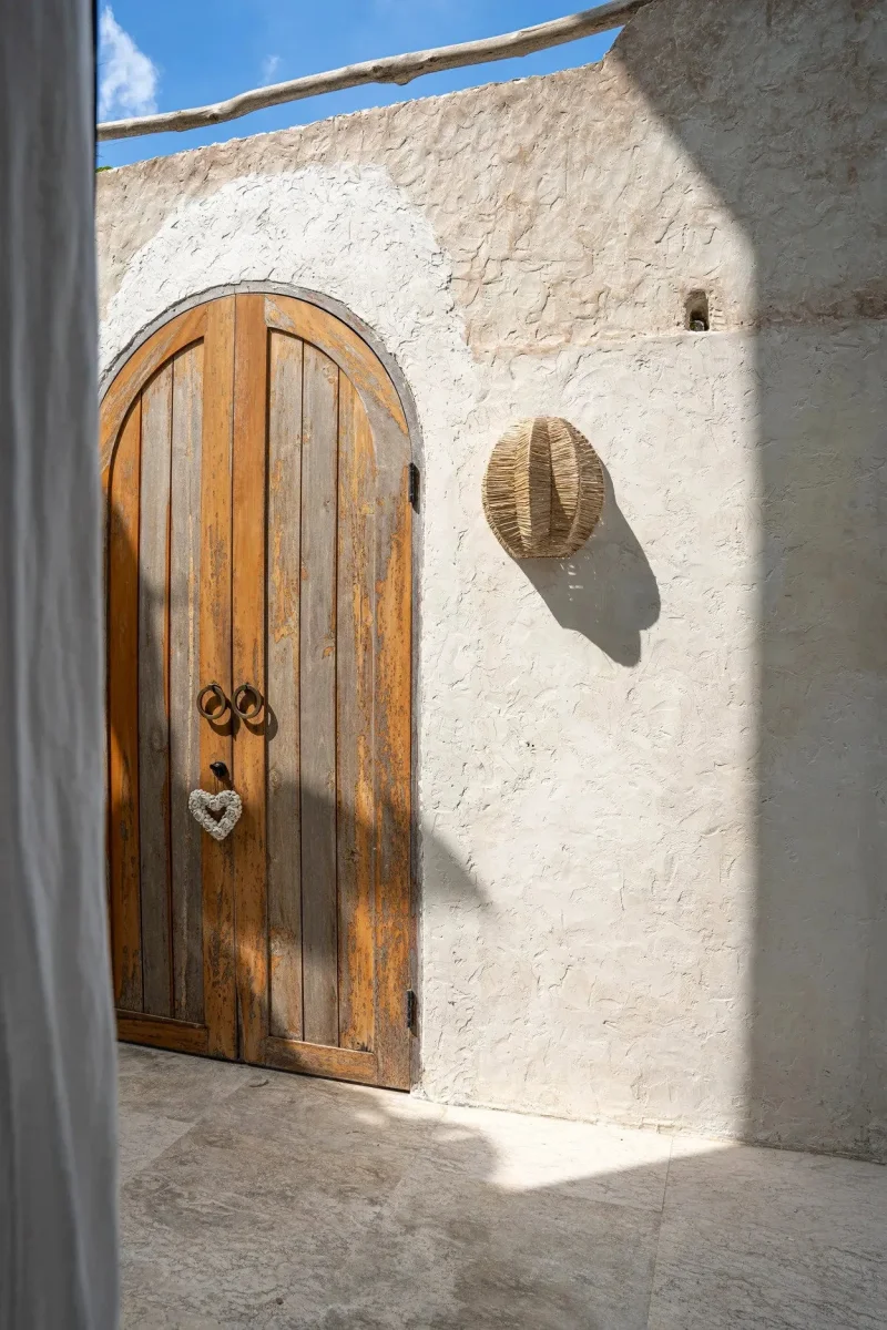 Aplique de pared de rafia natural 40 cm - Imagen 4
