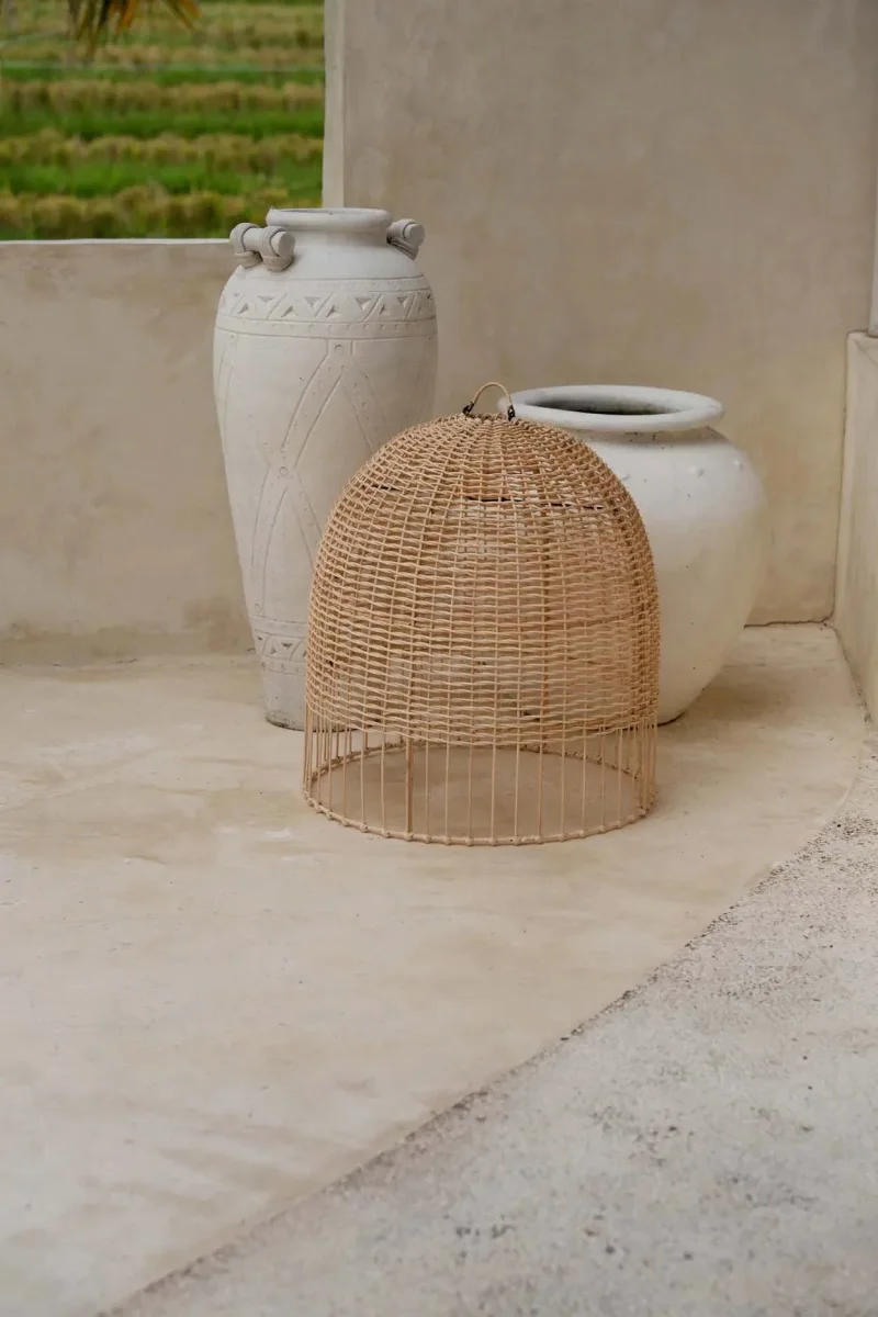 Lámpara de techo Amalfi de ratán natural Ø 50 cm - Imagen 4