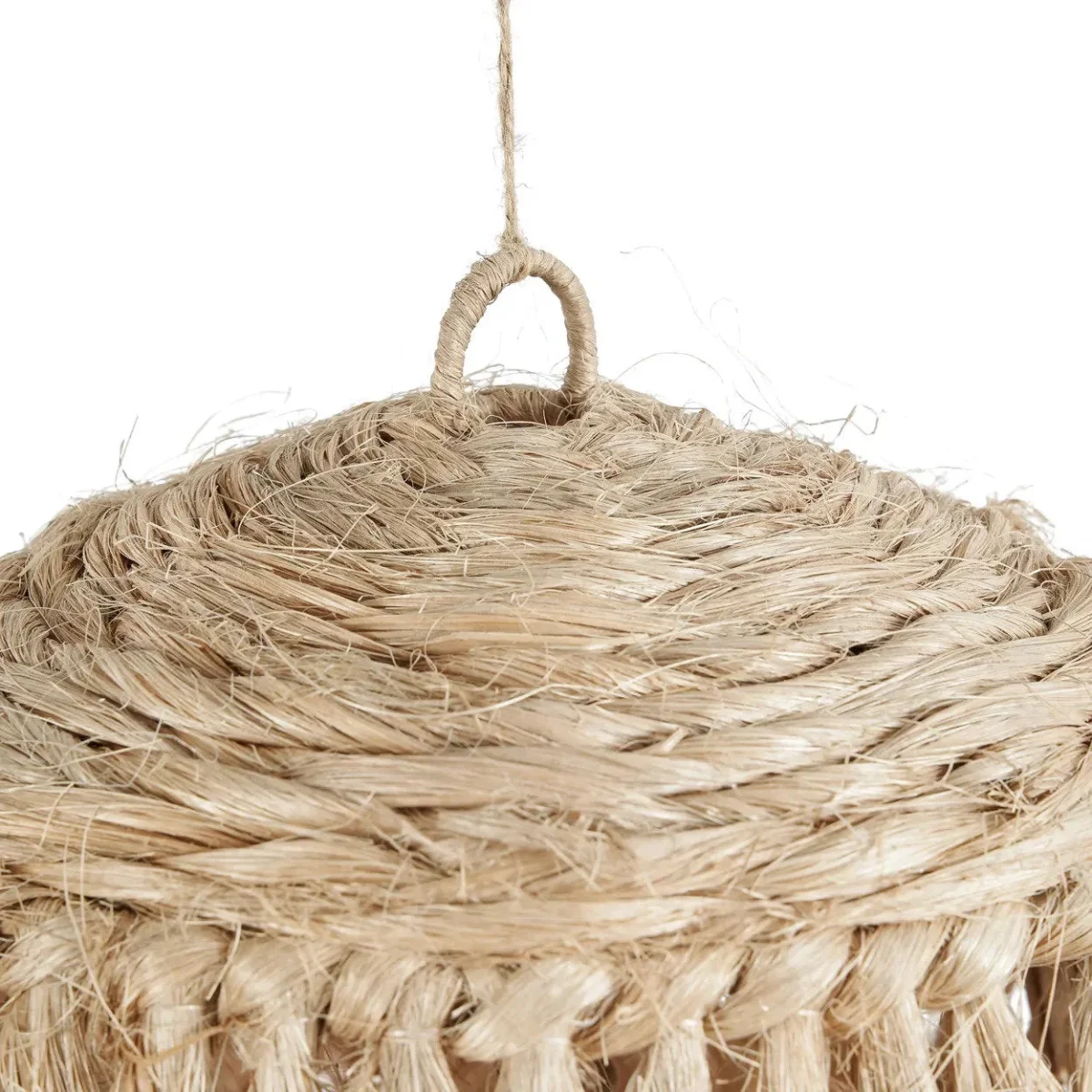 Lámpara de techo Jelly Fish de fibra de abacá natural 63 cm - Imagen 6