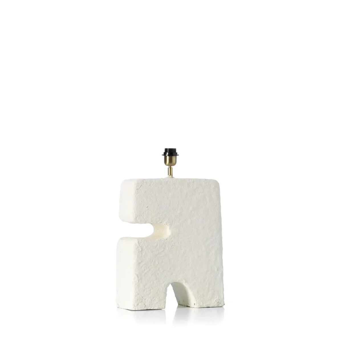 Lámpara de mesa de papel maché blanca talla L 55 cm - Imagen 5
