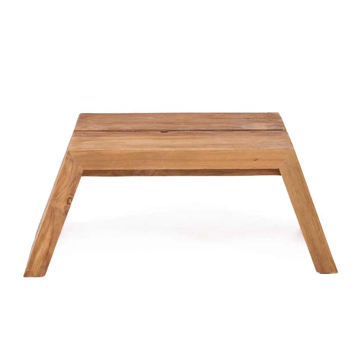Mesa auxiliar de teca natural 55 cm - Imagen 8