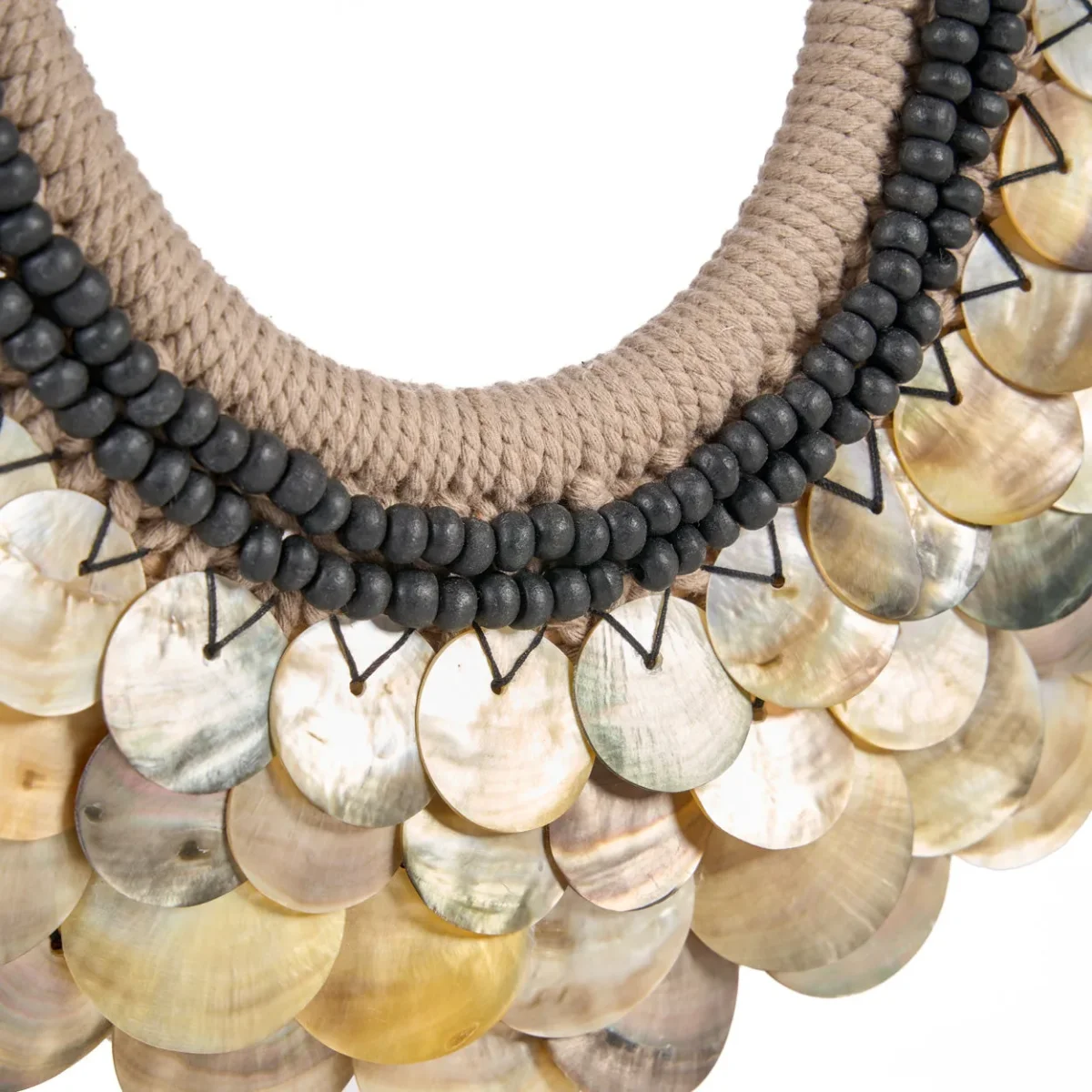 Collar decorativo de conchas con soporte 40 cm - Imagen 5