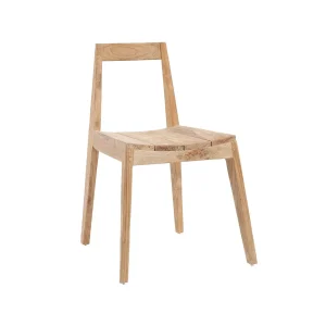 Silla de comedor Paxi de teca natural 79 cm