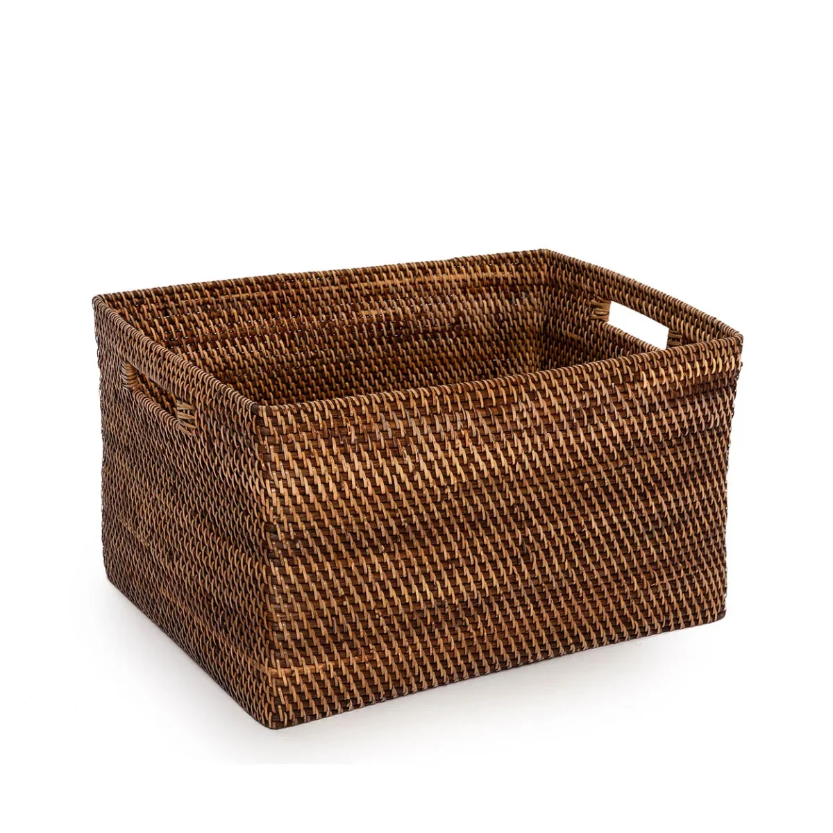 Cesta portarrevistas de ratán natural 51 cm