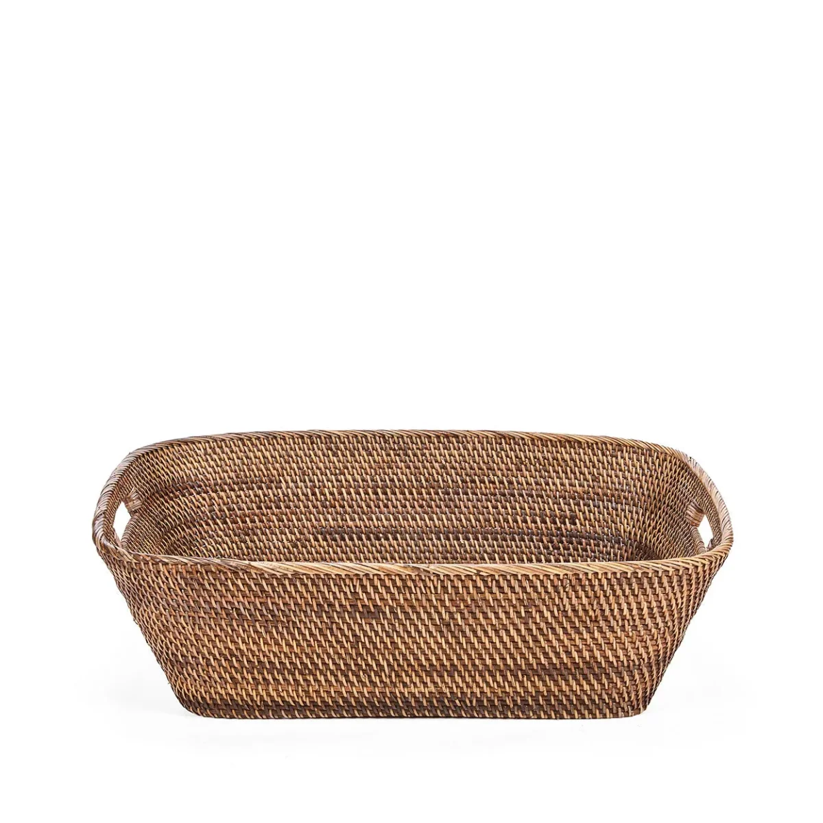 Cesto de la ropa de ratán natural 65 cm