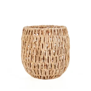 Cesta de hoja de banano natural 45 cm