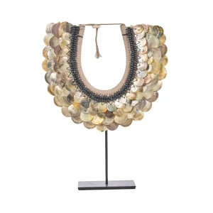 Collar decorativo de conchas con soporte 40 cm