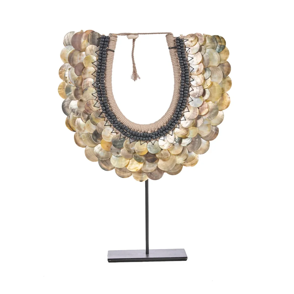 Collar decorativo de conchas con soporte 40 cm - Imagen 2