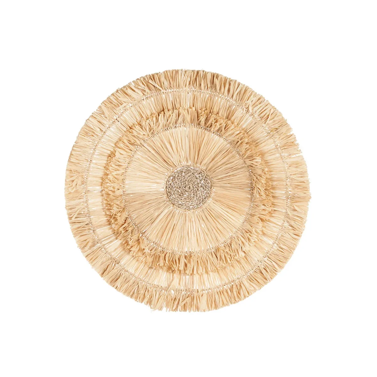 Adorno de pared Wanita de sisal y fibra de gajih 60 cm - Imagen 2