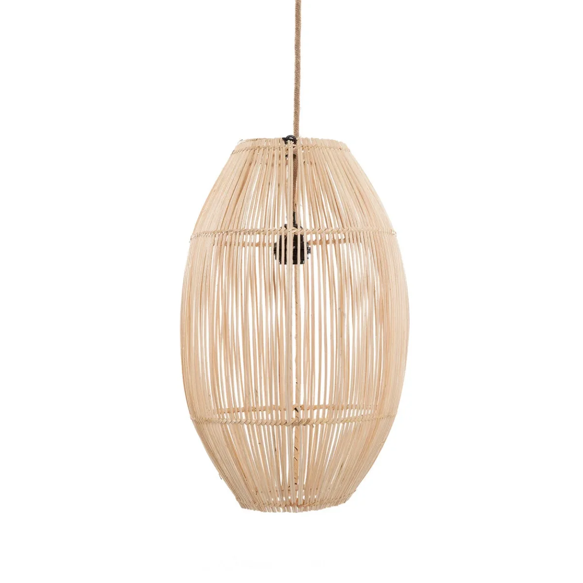 Lámpara de techo de ratán natural 48 cm Zuri - Imagen 2