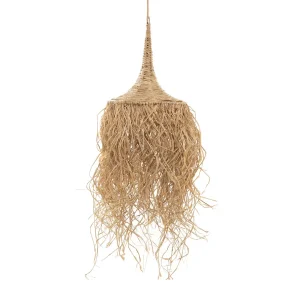 Lámpara de techo cónica de rafia natural Honolulu