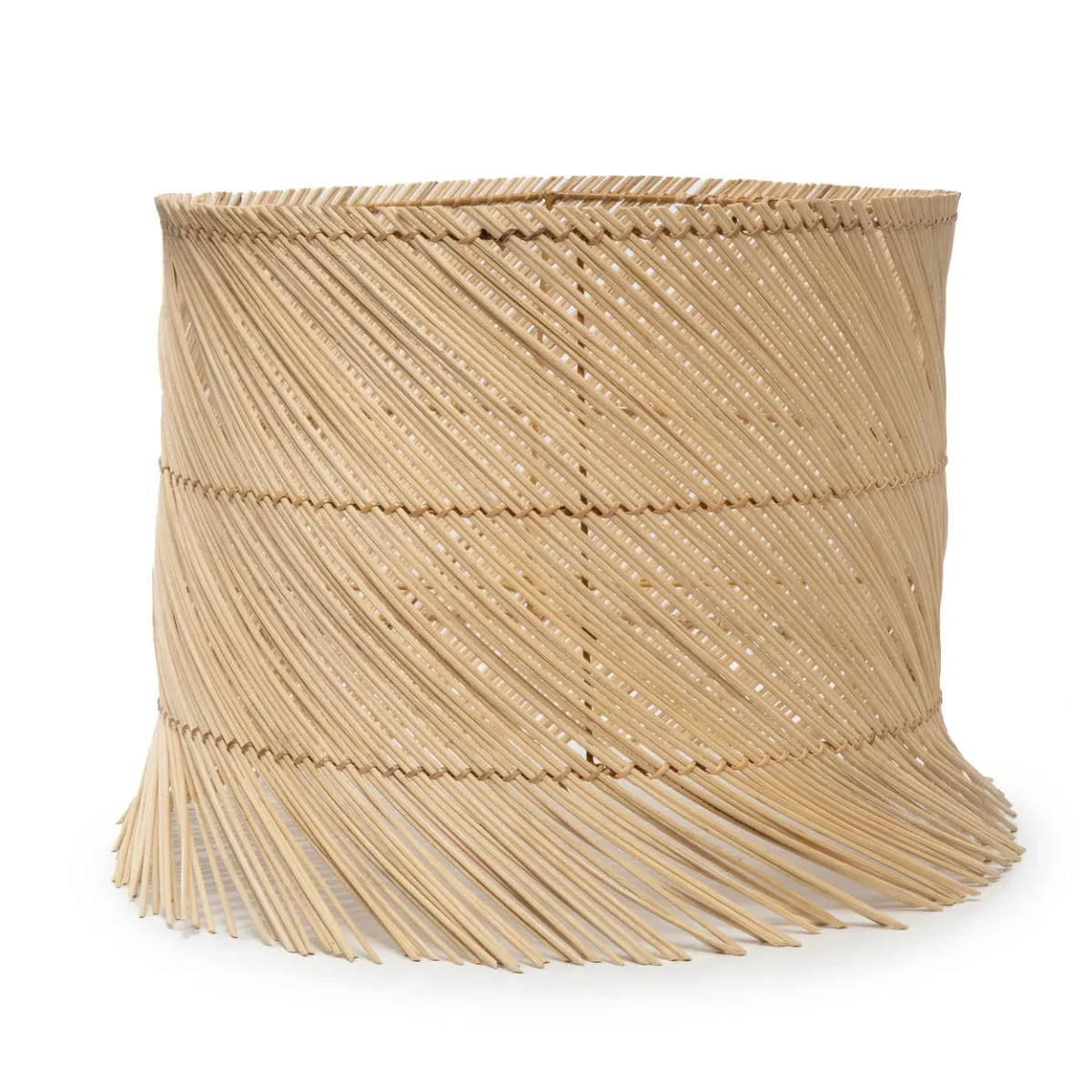 Pantalla de lámpara de mesa de ratán natural 35 cm - Imagen 2