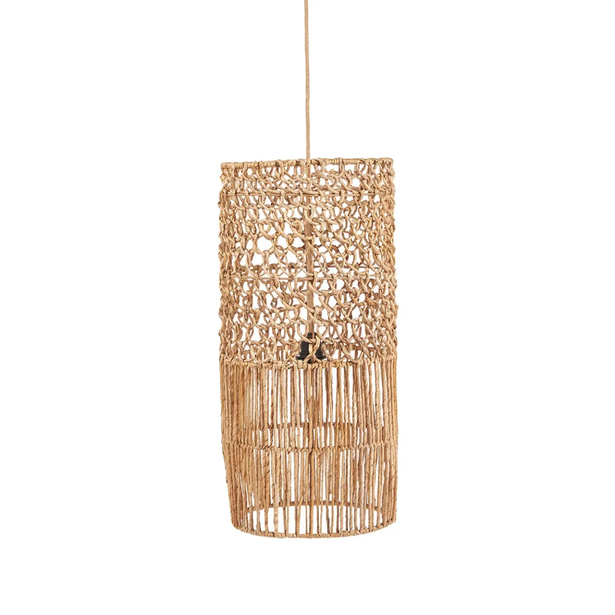 Lámpara colgante Takuhanki de hoja de banano natural 67 cm