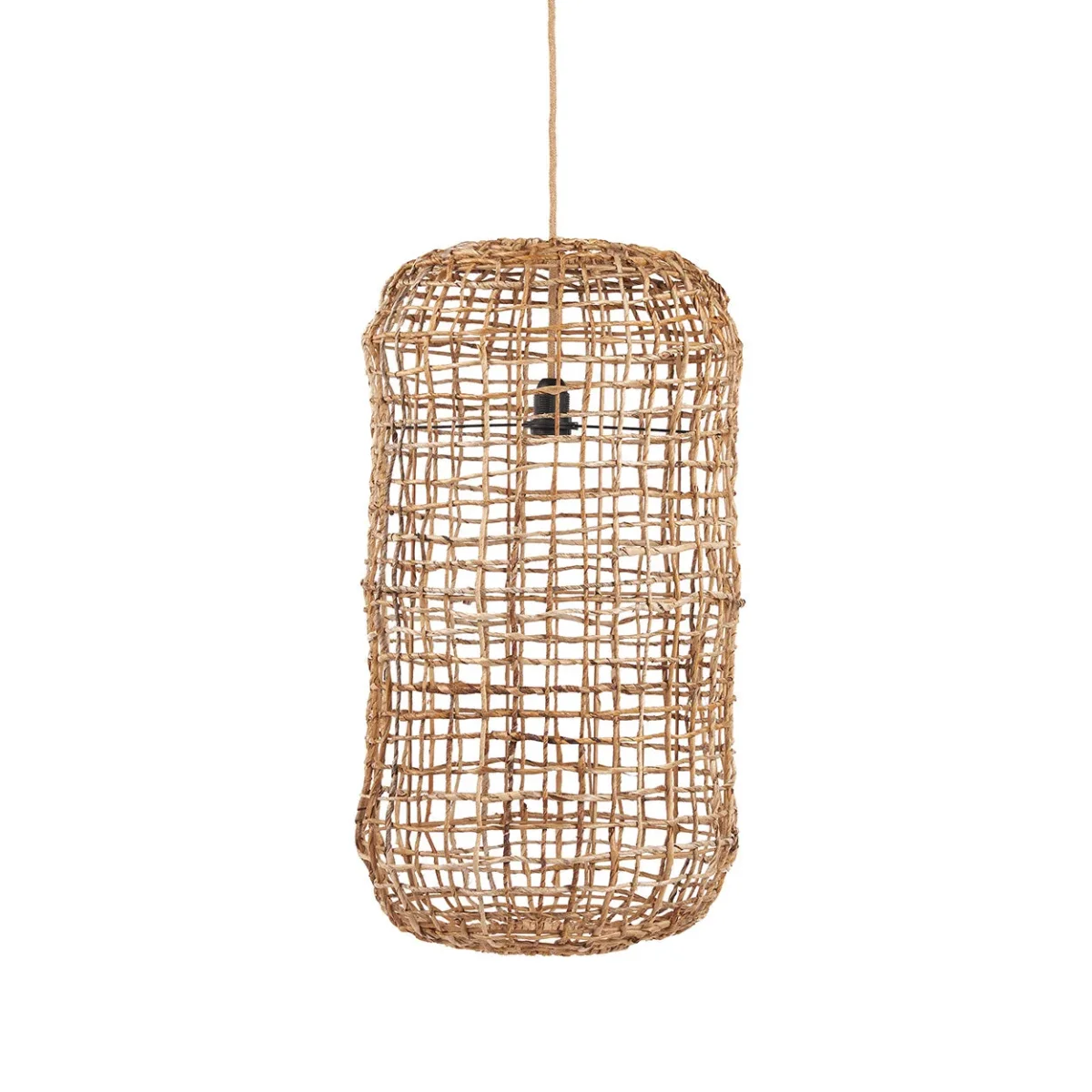 Lámpara colgante Kuso de hoja de banano natural 74 cm