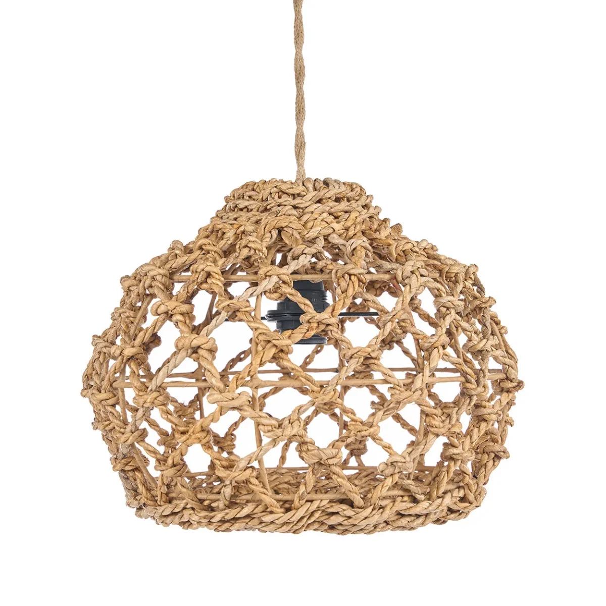 Lámpara de techo de hoja de banano natural talla S 27 cm - Imagen 2