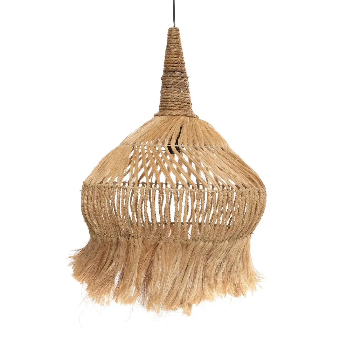 Lámpara de techo con forma de tipi de abacá 70 cm - Imagen 2
