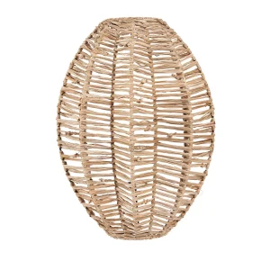 Aplique de pared de rafia natural 40 cm