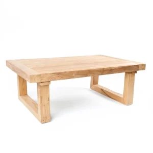 Mesa de centro de teca reciclada 110 cm