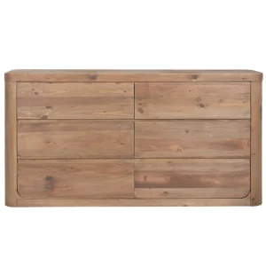 Cómoda de madera de pino reciclada 183X45X96