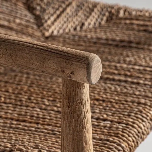 Sillón de teca y fibra Manhula - Imagen 7