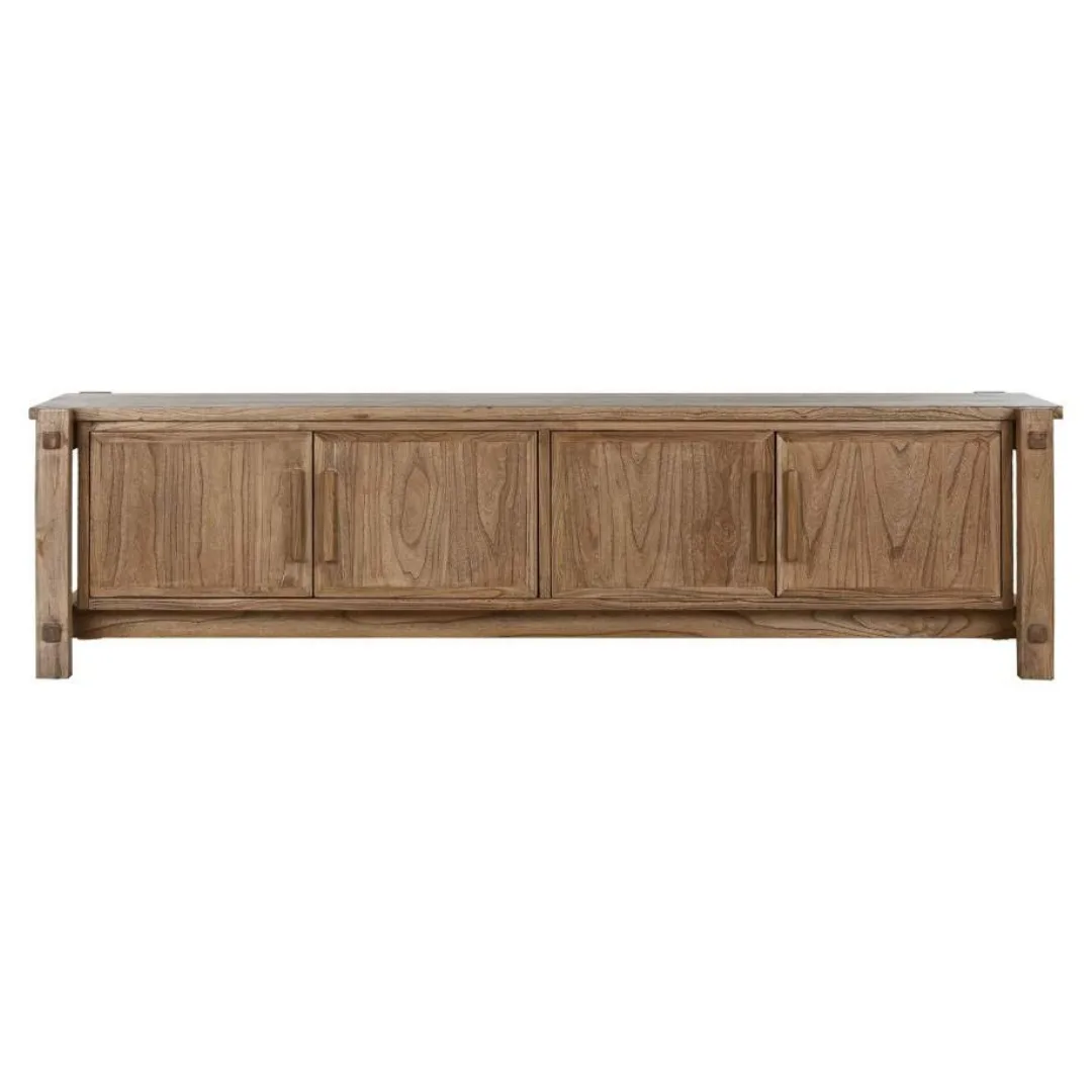 Mueble TV de madera reciclada de olmo 181X45X48 - Imagen 2
