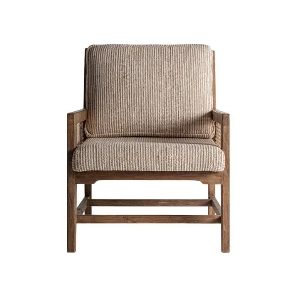 Sillón de madera y ratán Romarand - Imagen 5