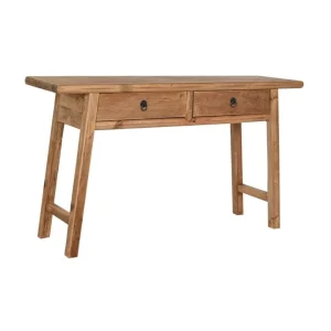 Consola de madera reciclada de pino 140X38X80