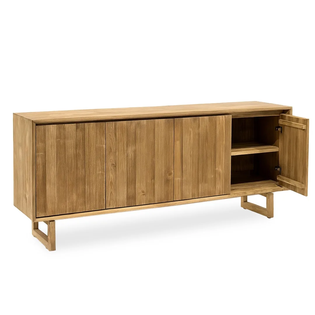 Aparador de teca maciza de 180cm Pedralbes - Imagen 4
