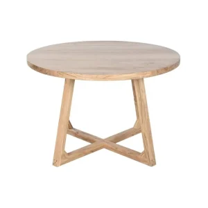 Mesa redonda de comedor de madera de acacia 140cm
