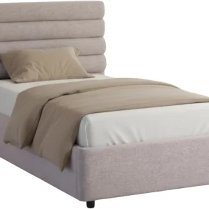 Base Cama con Cabecera Recamara Fácil Armado INDIVIDUAL