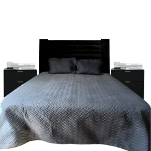 Edredón ligero doble vista Edredones individuales matrimoniales queen king size (Gris)