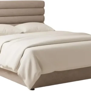 Base Cama con Cabecera Recamara Fácil Armado QUEEN SIZE