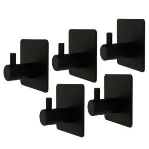 Set de 5 ganchos para pared multiusos Toalleros de baño de pared adhesivos