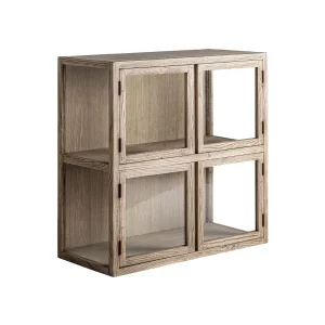 Vitrina de madera maciza de olmo Masein
