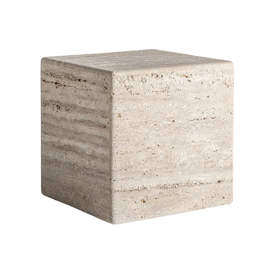 Mesa de centro mármol travertino 45 cm Rapolano - Imagen 4