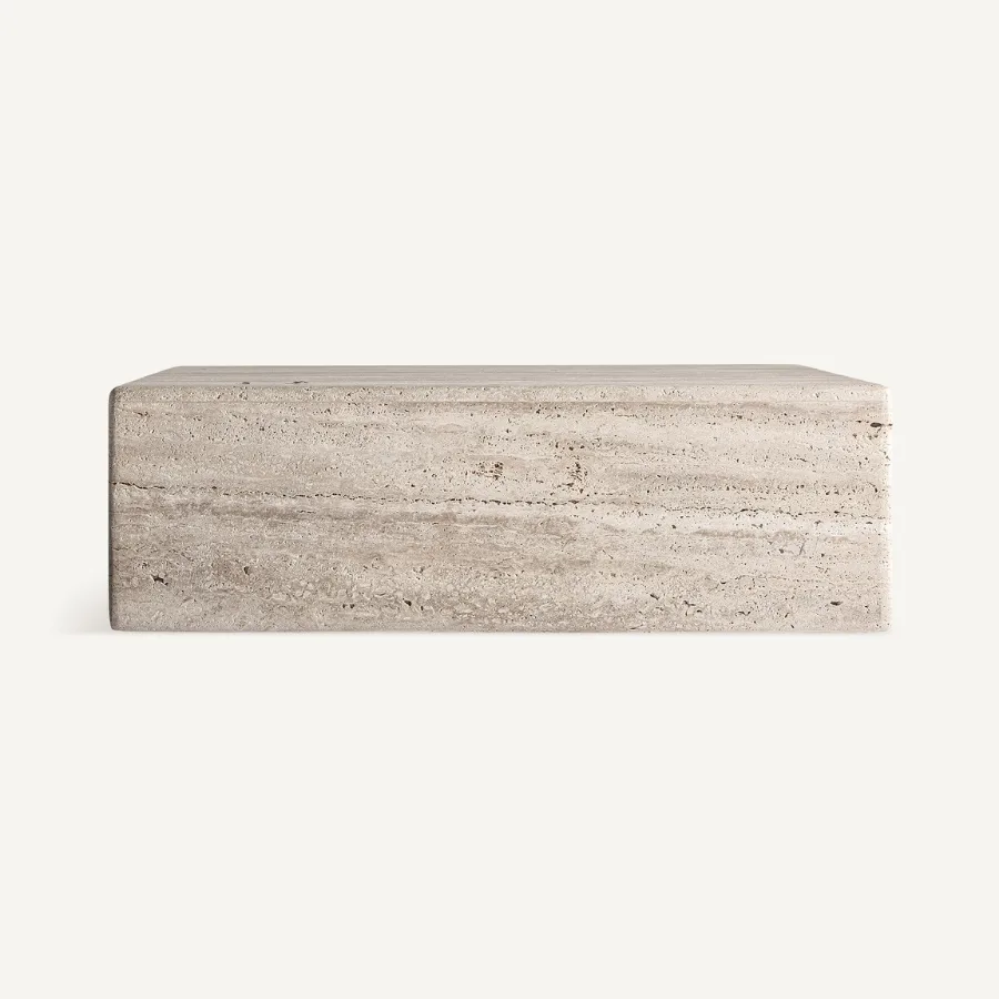 Mesa travertino de centro 80 cm Rapolano - Imagen 4