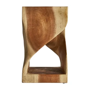 Mesa auxiliar de madera de acacia Maun