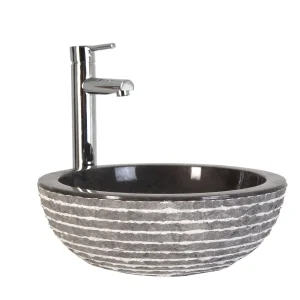 Lavabo de mármol gris Iris