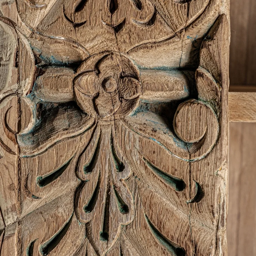 Estantería oriental de madera de mango Tedim 195 cm - Imagen 6