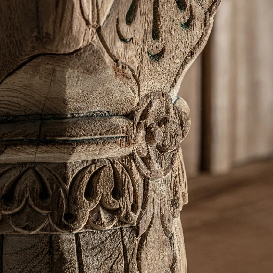 Estantería oriental de madera de mango Tedim 195 cm - Imagen 5